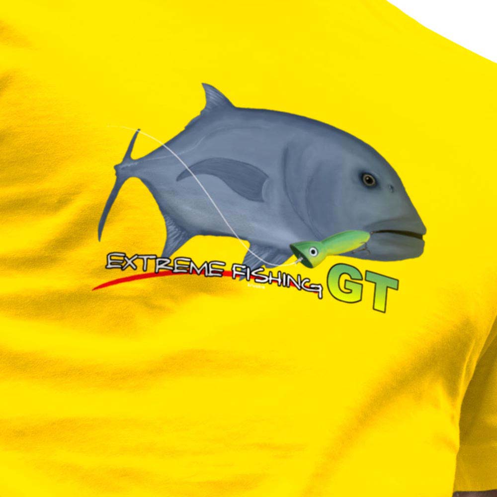 Купить Kruskis CA65500303K044 Футболка с коротким рукавом GT Extreme Fishing Желтый Lemon Yellow L 7ft.ru в интернет магазине Семь Футов