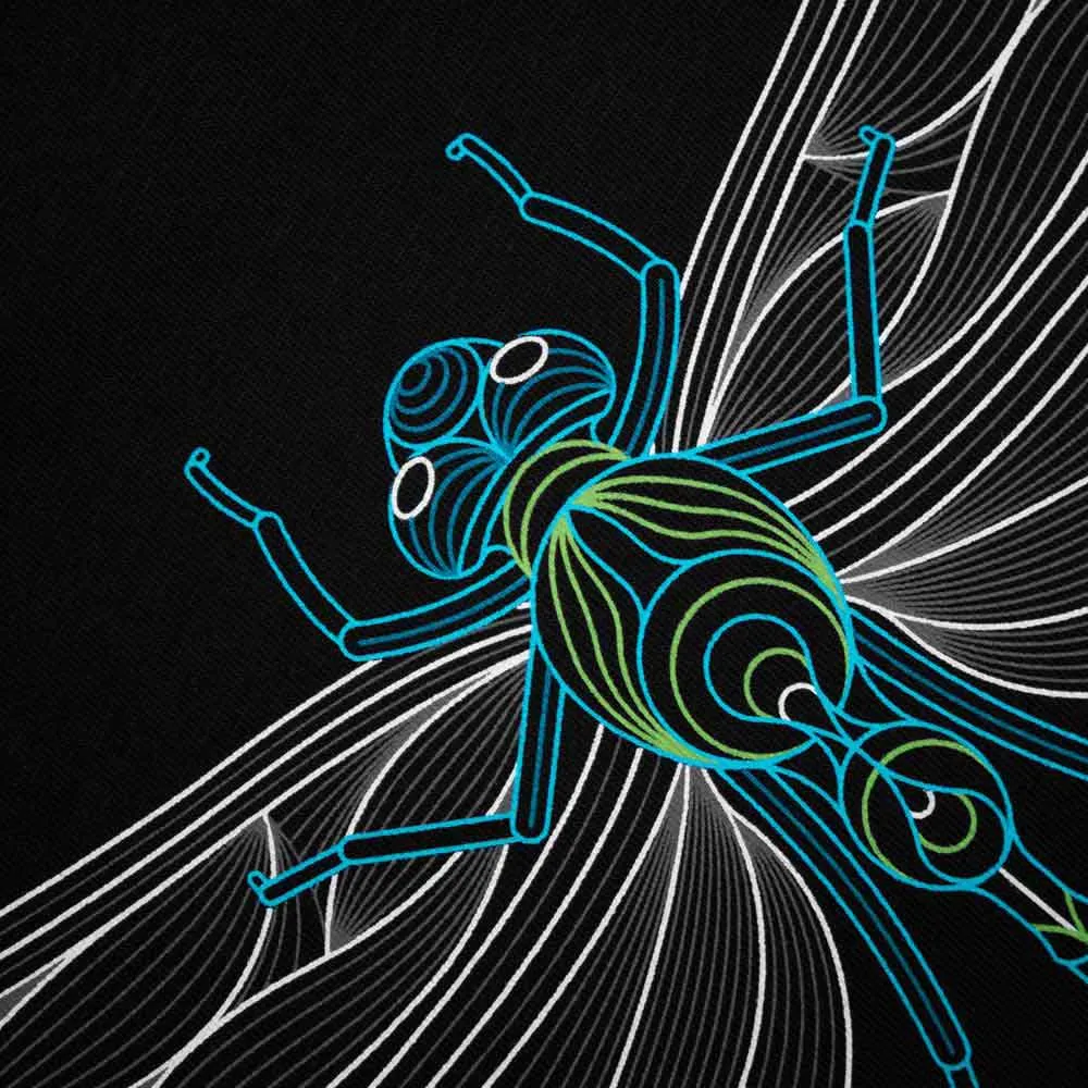 Купить Kumu 007530-00021-00700-00 Футболка с коротким рукавом Emperor Dragonfly Black 30x20x5 4XL 7ft.ru в интернет магазине Семь Футов