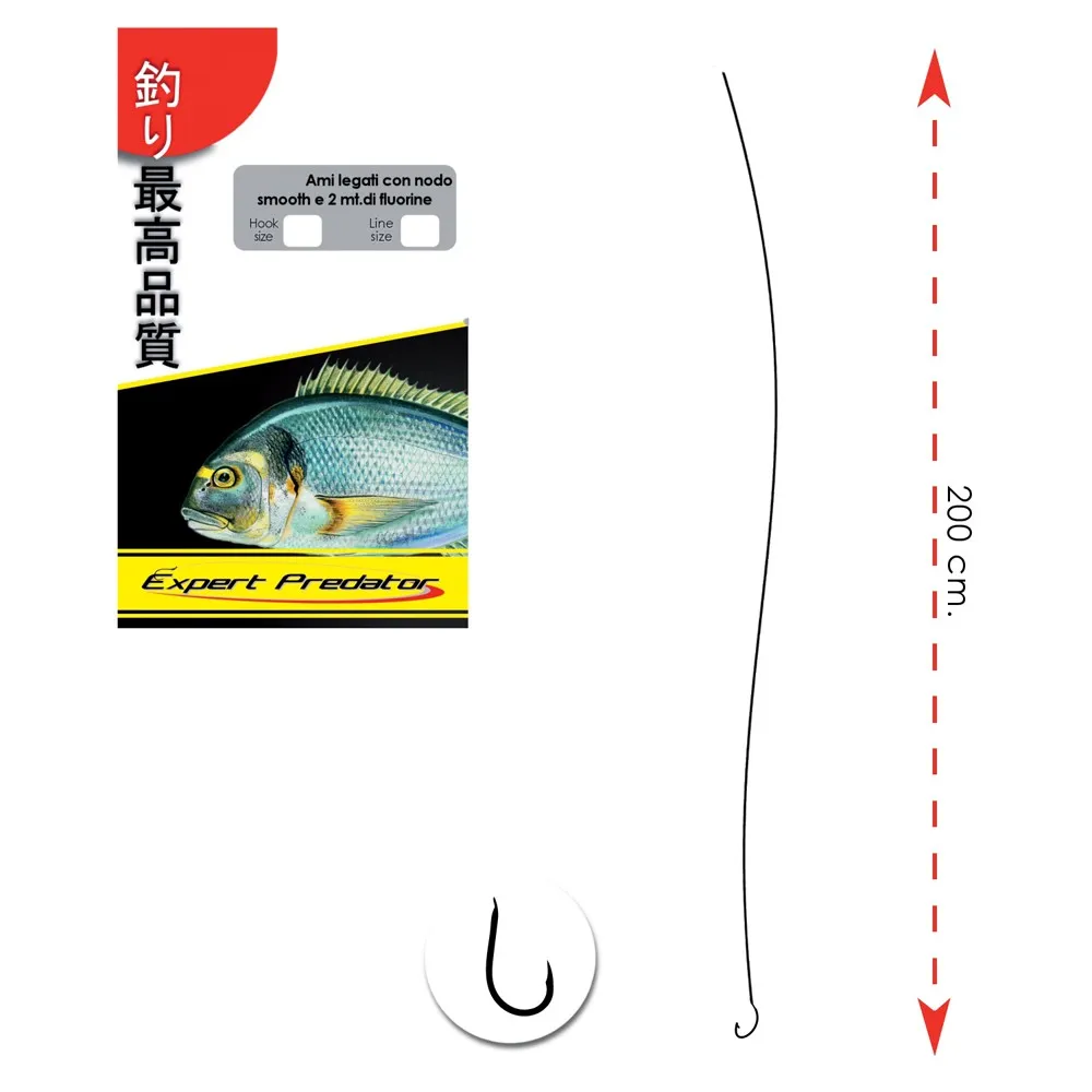 Купить Expert predator 1946510 связанный крючок Curved Fluorocarbon 200 cm Серебристый Clear 10 7ft.ru в интернет магазине Семь Футов