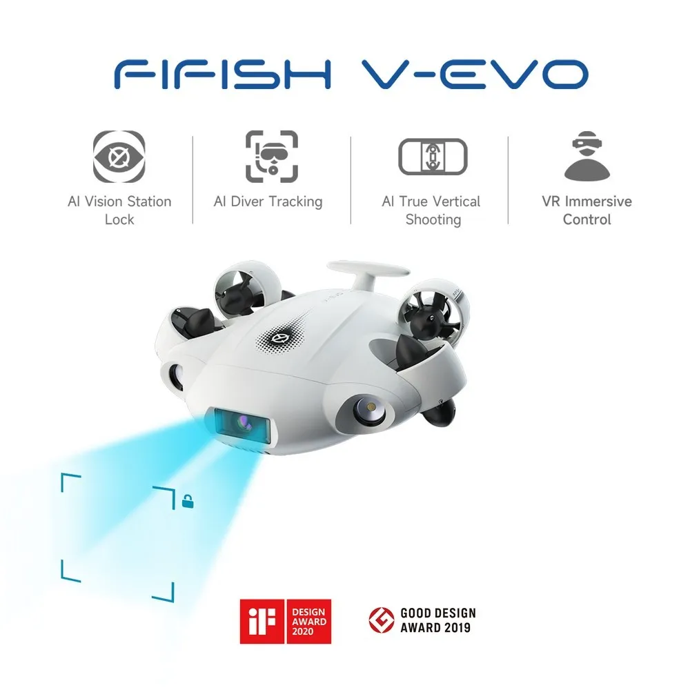 Купить Qysea 768571481894 Дрон Fifish V-EVO Белая  White 7ft.ru в интернет магазине Семь Футов