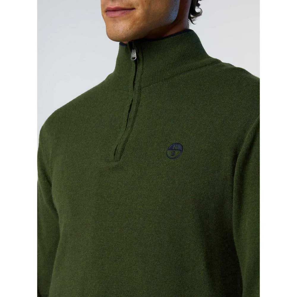 Купить North sails 699148-0436-xl Свитер с полумолнией 12GG Ivy Green 35x25x15 7ft.ru в интернет магазине Семь Футов