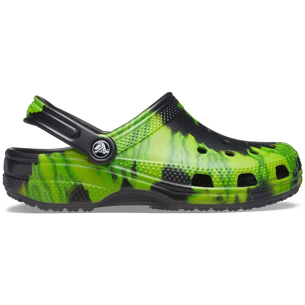 Купить Crocs 205453-0gu-m9/w11 Деревянные башмаки Classic Tie Dye Graphic Black / Lime Punch 35x25x15 EU 42 7ft.ru в интернет магазине Семь Футов