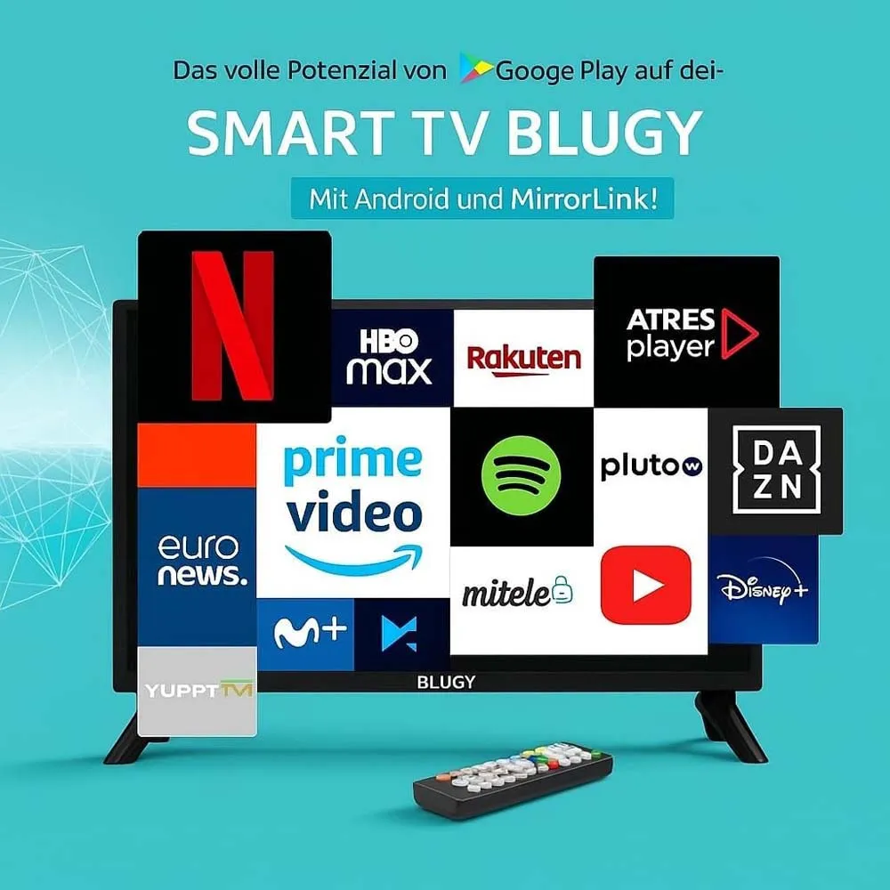 Купить Blugy bgstv19hd LED HD Smart телевизор 19`` 1366x768 пикселей 12V Black 40x35x10 7ft.ru в интернет магазине Семь Футов