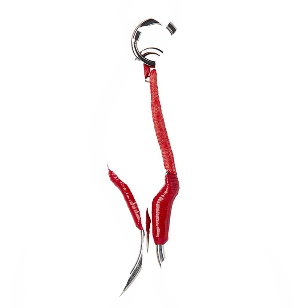 Купить Savage gear SVS78147 Bloody Double Вспомогательный крючок Серебристый Red 2/0 7ft.ru в интернет магазине Семь Футов
