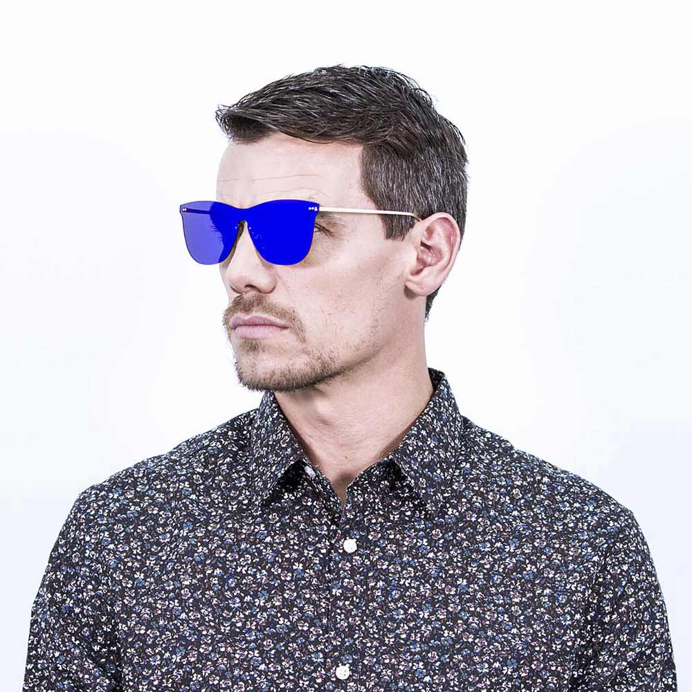 Купить Ocean sunglasses 23.2 поляризованные солнцезащитные очки Genova Space Flat Dark Revo Blue Metal Gold Temple/CAT3 7ft.ru в интернет магазине Семь Футов