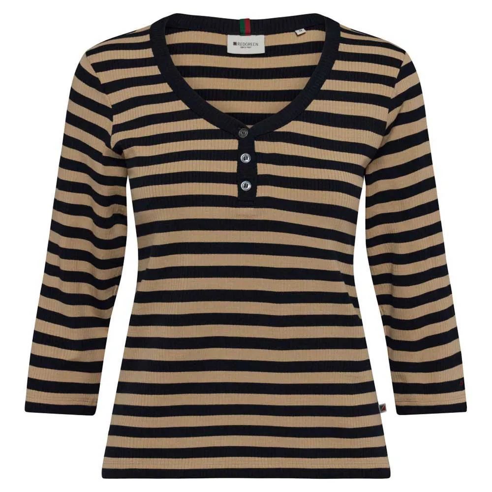 Купить Redgreen 172012401-124-xxl Футболка с длинным рукавом Christelle Mid Sand Stripe 30x25x2 2XL 7ft.ru в интернет магазине Семь Футов