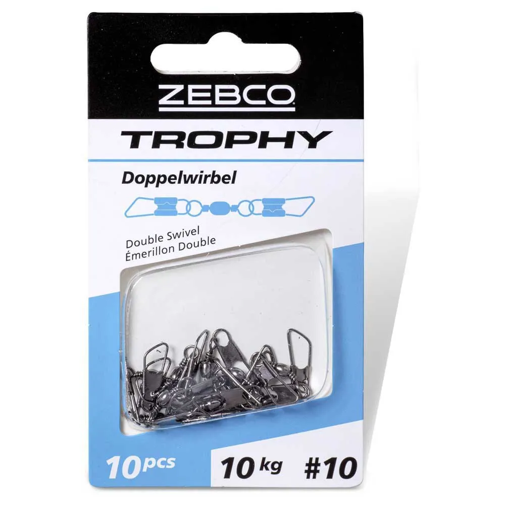 Купить Zebco 6218010-unit Вертлюг Trophy Double Silver 12x7x5 7ft.ru в интернет магазине Семь Футов