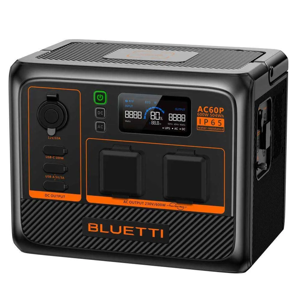 Купить Bluetti bl001 Генератор 504Wh IP65 600W Black 30x22x25 7ft.ru в интернет магазине Семь Футов