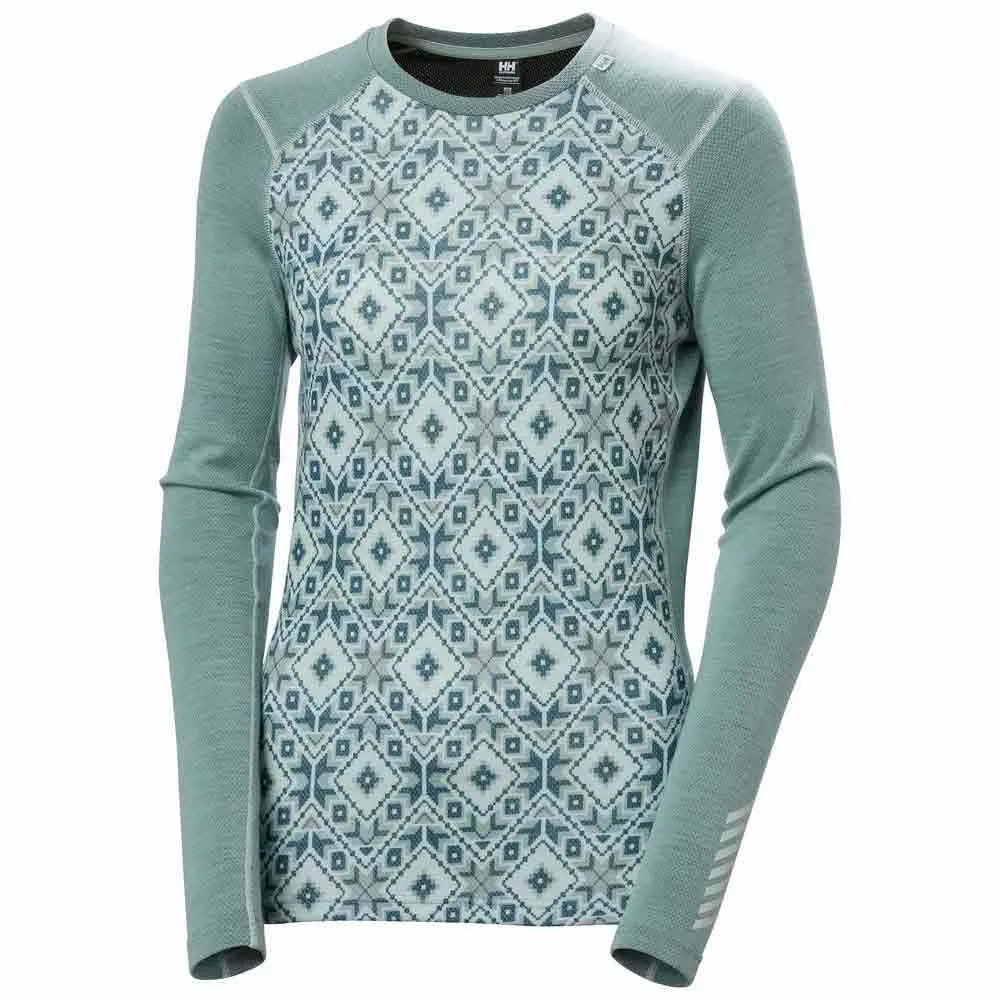 Купить Helly hansen 49379_489-m Базовый слой с длинным рукавом Lifa Merino Midweight Gra Cactus 60x40x40 7ft.ru в интернет магазине Семь Футов