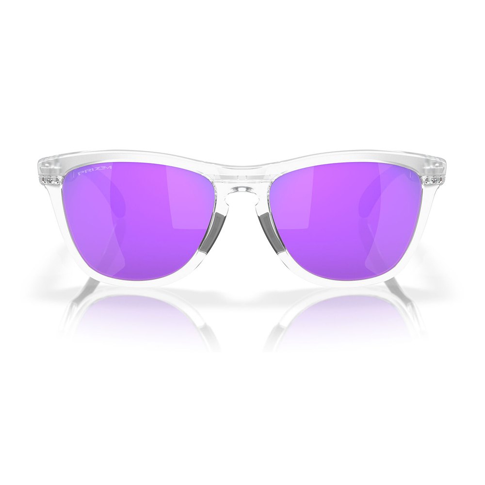 Купить Oakley OO9284-1255 Солнцезащитные очки Frogskins range Matte Clear Prizm Violet/CAT3 7ft.ru в интернет магазине Семь Футов