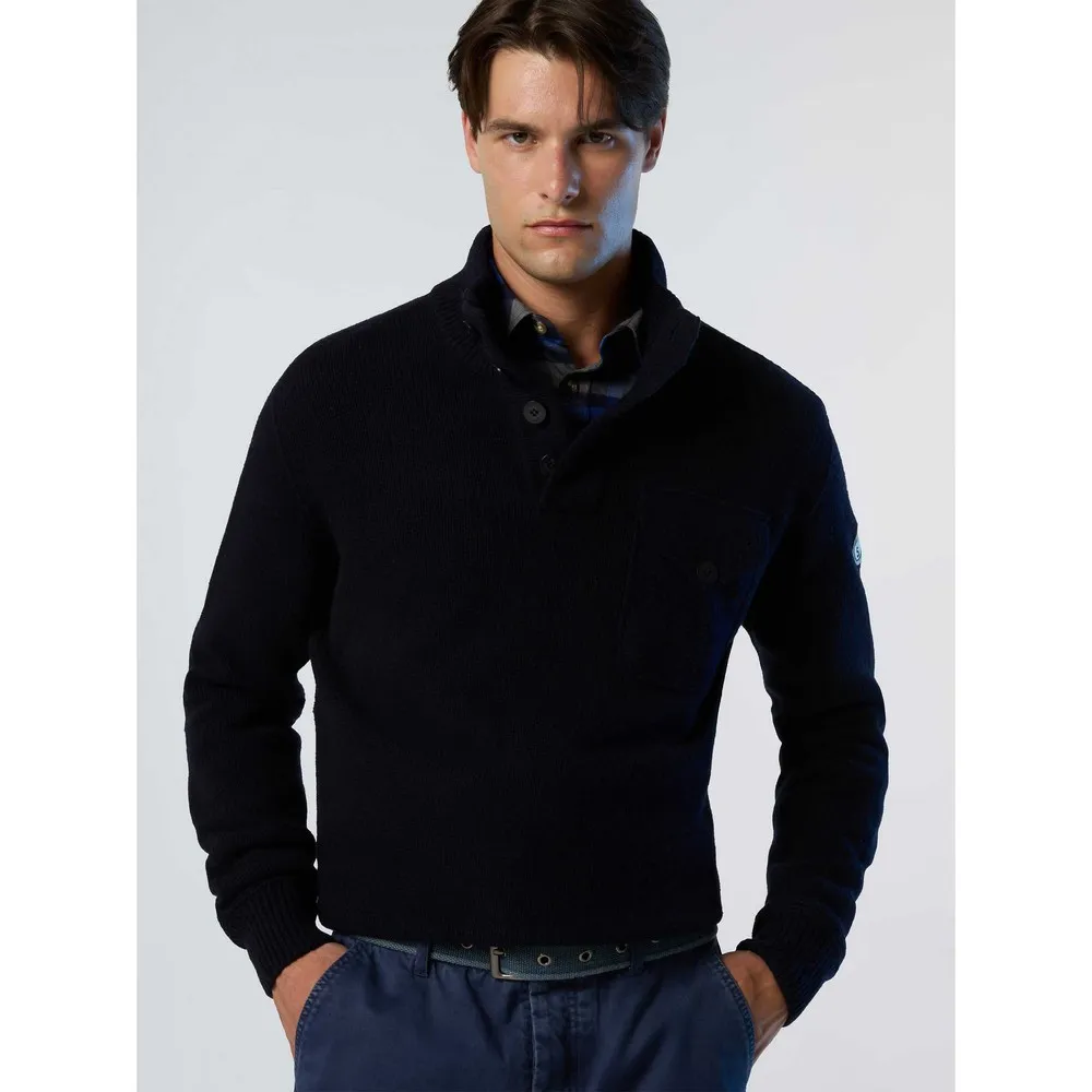 Купить North sails 699203-0802-m Свитер 5GG Half Buttons Navy Blue 35x25x15 7ft.ru в интернет магазине Семь Футов