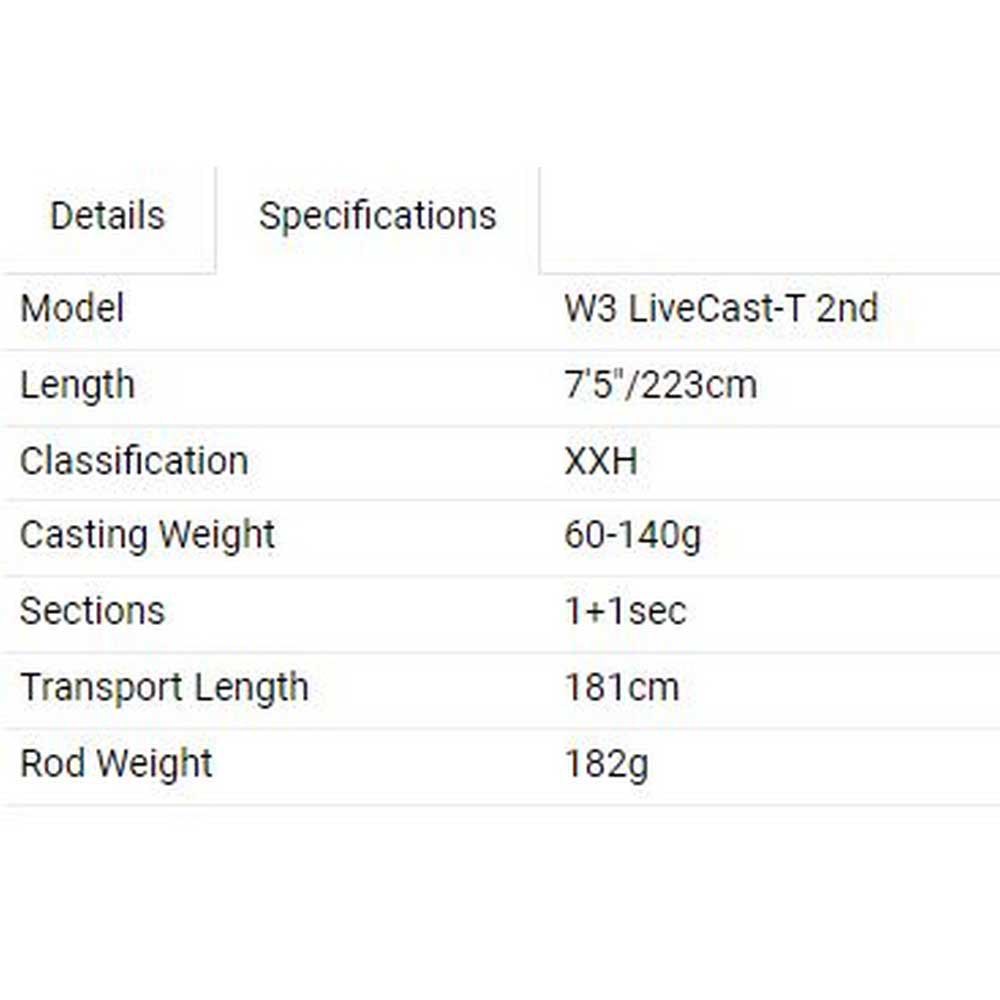 Купить Westin W362-0682-MH W3 LiveCast-T 2nd Удочка для мультипликатора Черный Grey 2.00 m  7ft.ru в интернет магазине Семь Футов