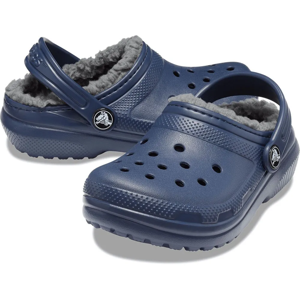 Купить Crocs 207010-459b-j1 Деревянные башмаки Classic Lined Navy / Charcoal 35x25x15 EU 32 7ft.ru в интернет магазине Семь Футов
