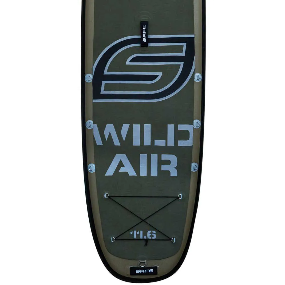 Купить Safe waterman hb100.019 Надувной комплект для падлбординга Wild Air 11´6´´ Military Green 90x55x23 350.5 cm 7ft.ru в интернет магазине Семь Футов