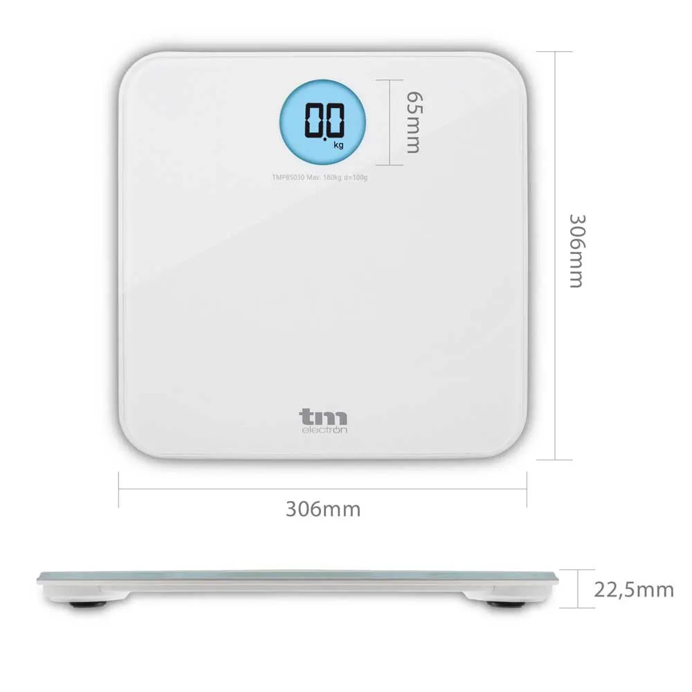 Купить Tm electron tmpbs030 Весы  White 33x33x5 7ft.ru в интернет магазине Семь Футов