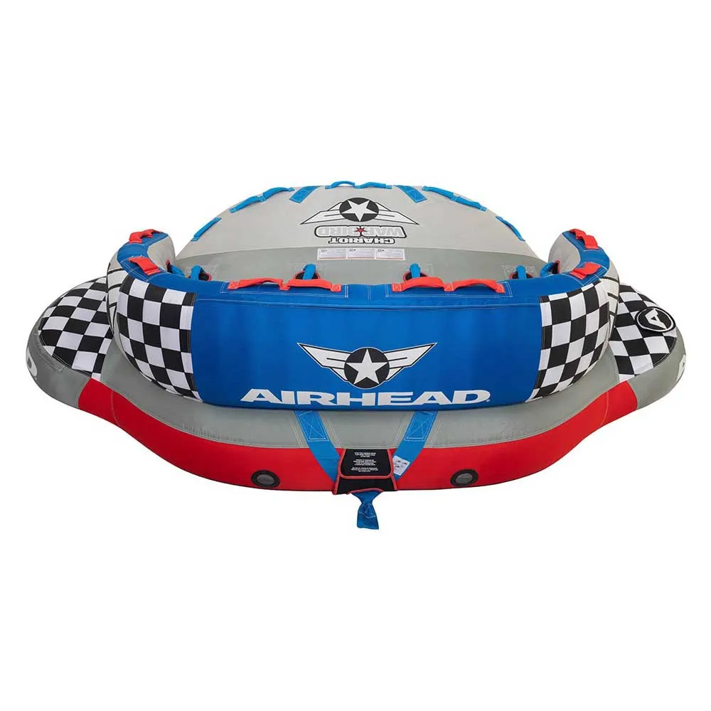 Купить Airhead 253-ahcw1790 буксируемая водная игрушка Chariot Warbird 3 Grey / Red / Blue 61x32x51 3 Places 7ft.ru в интернет магазине Семь Футов
