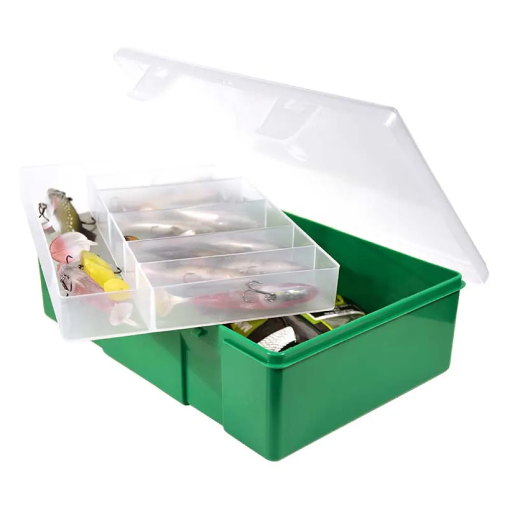 Купить Wizard 12048-922 коробка для приманок Spinning Set Green / Clear 26 x 17 x 7.5 cm 7ft.ru в интернет магазине Семь Футов