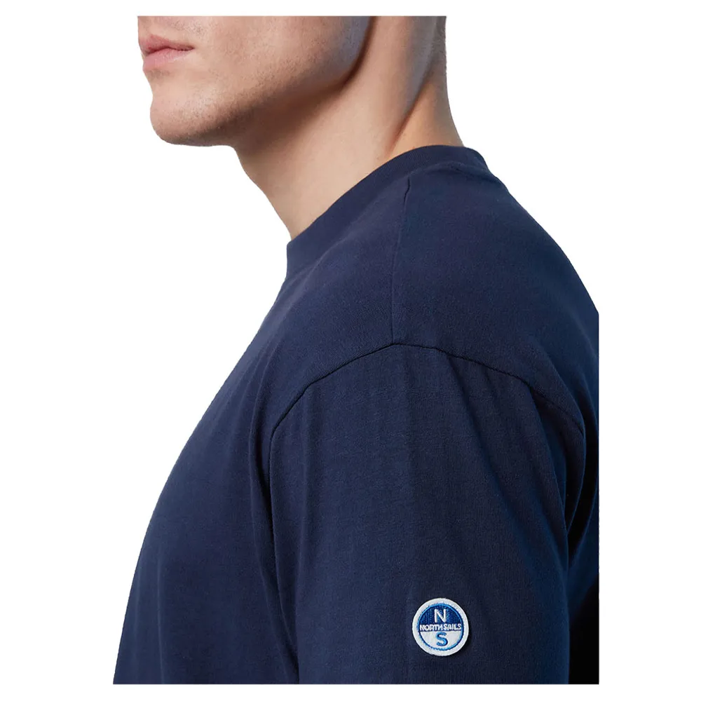Купить North sails 692848-0802-XL Футболка с коротким рукавом Logo 692848 Голубой Navy Blue XL 7ft.ru в интернет магазине Семь Футов
