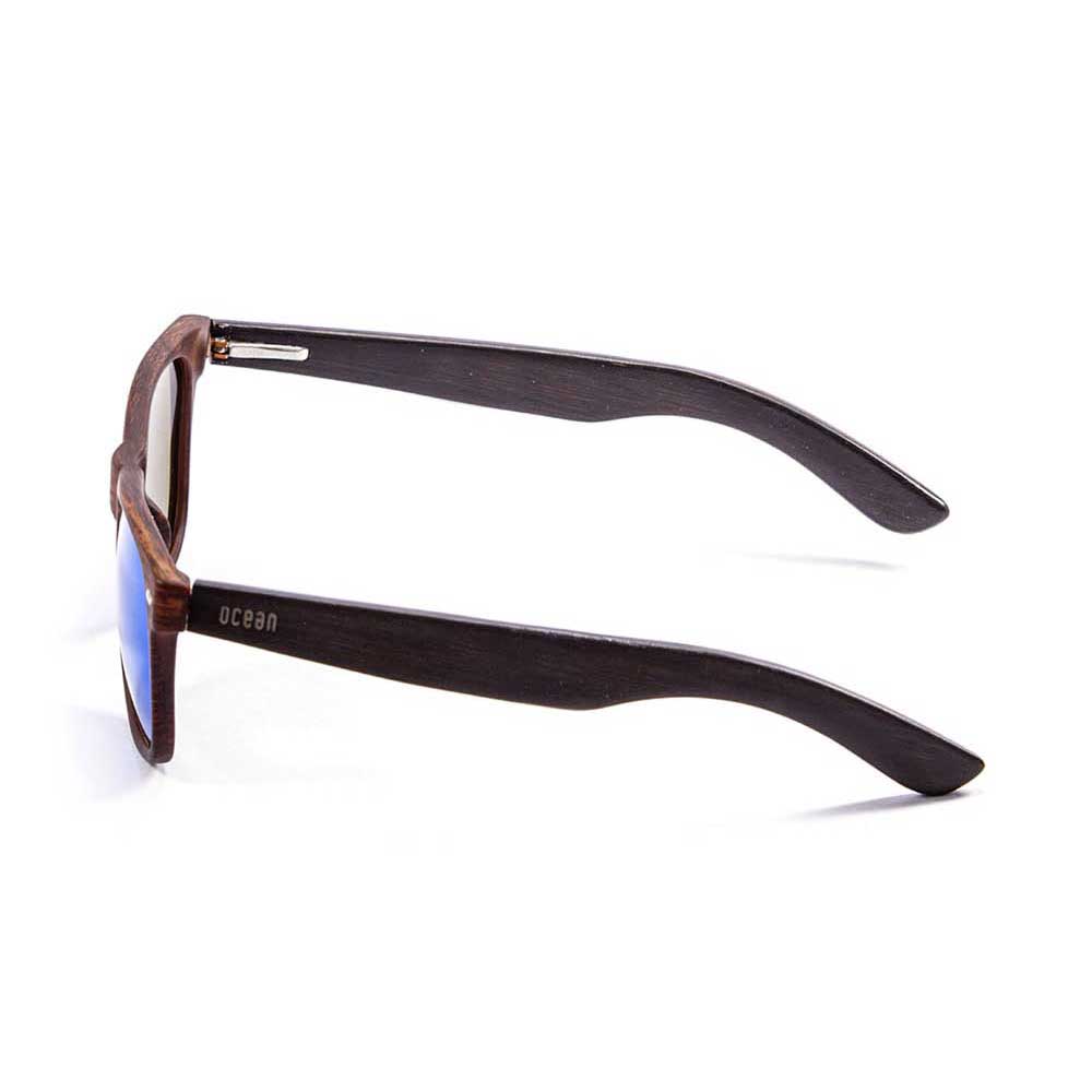 Купить Ocean sunglasses 50011.3 Деревянные поляризованные солнцезащитные очки Beach Brown / Brown / Blue 7ft.ru в интернет магазине Семь Футов