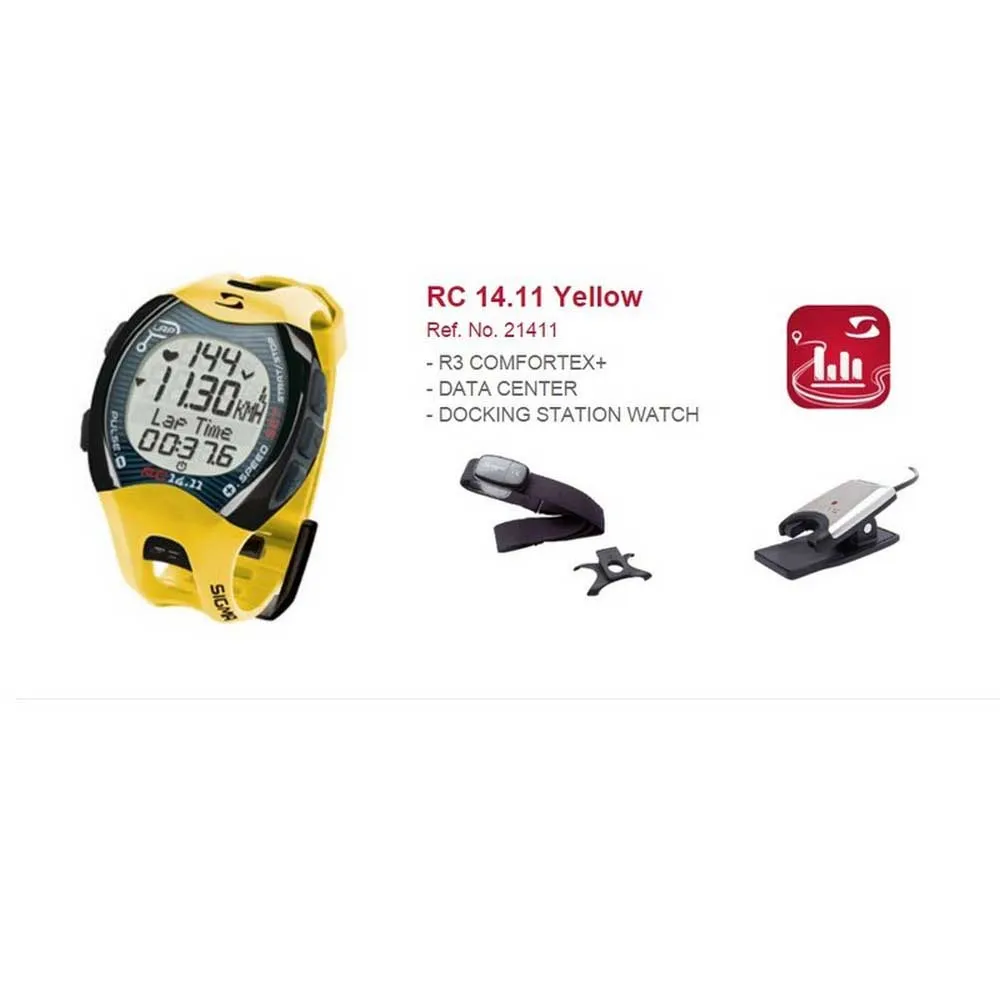 Купить Sigma 049784 Часы RC 14.11 Желтый  Yellow 7ft.ru в интернет магазине Семь Футов