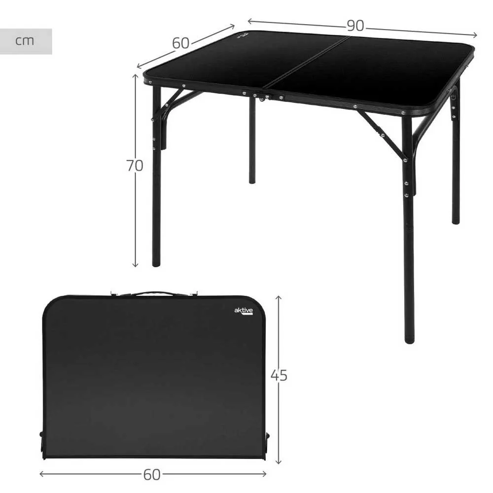 Купить Aktive 63054 Складной кемпинговый стол  Black 90x60x70 cm 7ft.ru в интернет магазине Семь Футов