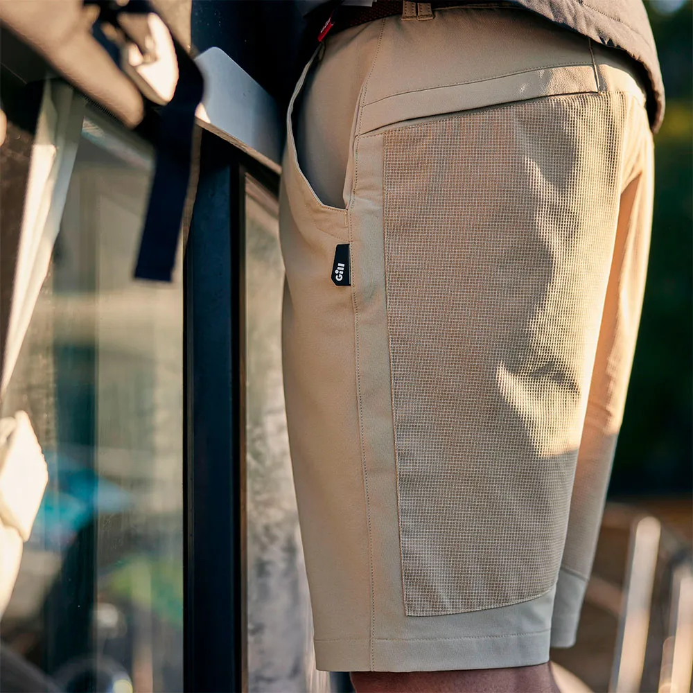 Купить Gill UV024-KHA01-M Шорты UV Stretch Pro  Khaki M 7ft.ru в интернет магазине Семь Футов