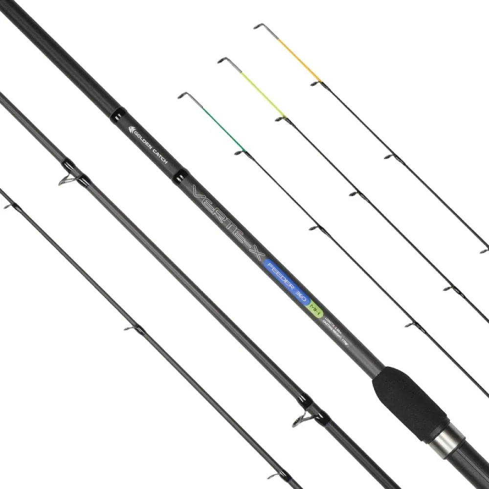 Купить Golden catch 2039186 карповая удочка Verte-X Feeder 19 Black / Blue 140x10x10 3.9 m 7ft.ru в интернет магазине Семь Футов