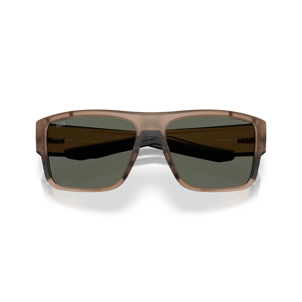 Купить Costa 06s9116-91161259 поляризованные солнцезащитные очки Taxman Matte Brown Smoke 20x10x10 Gray 580G/CAT3 7ft.ru в интернет магазине Семь Футов