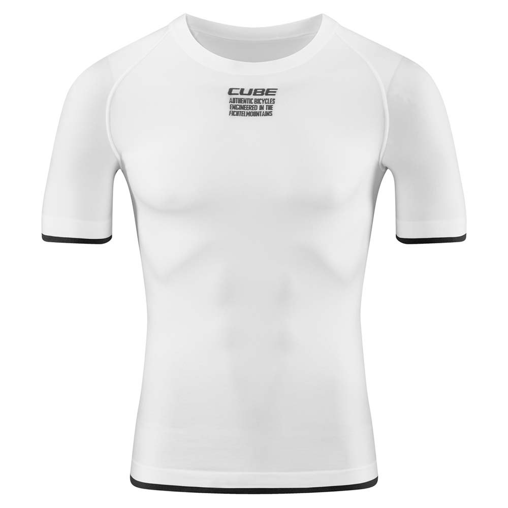 Купить Cube 12456-M-L Базовый слой с коротким рукавом Race Be Cool Белая White M-L 7ft.ru в интернет магазине Семь Футов