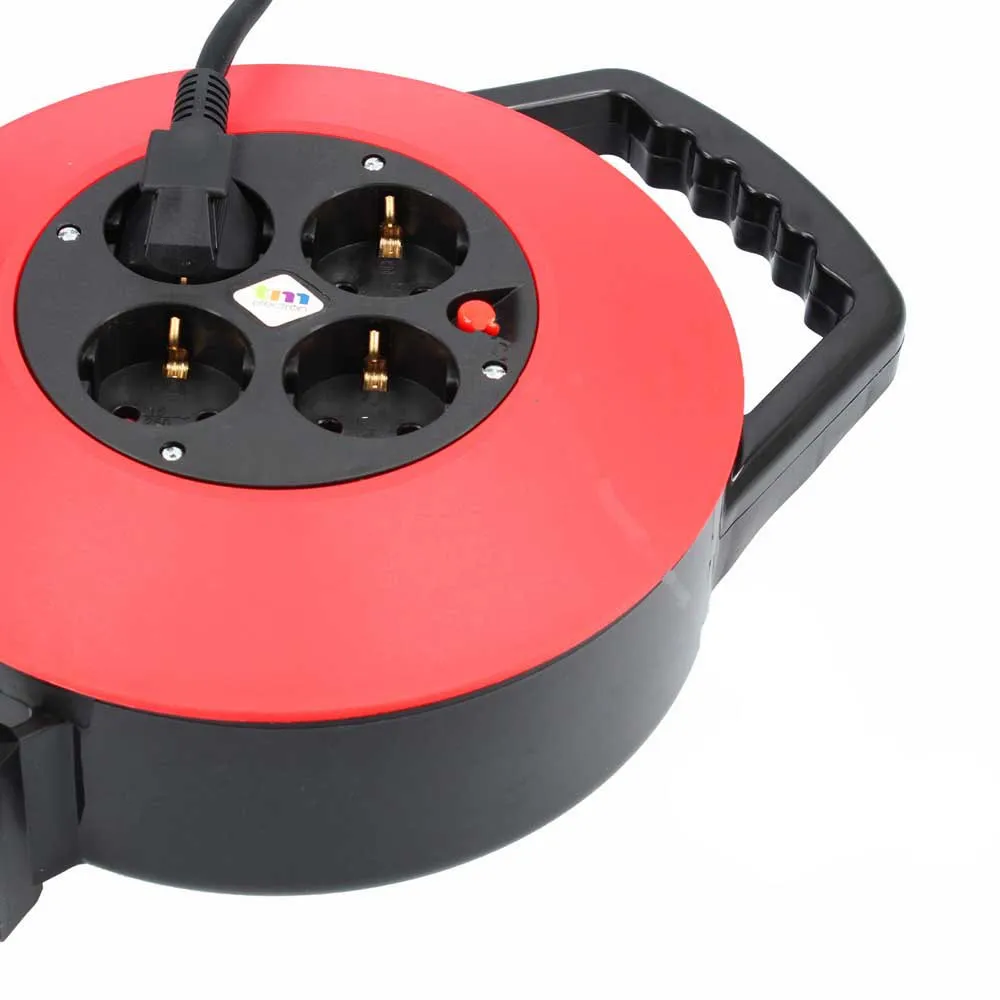 Купить Tm electron TMUAD210 Катушка для кабеля 4 розетки 10 m Золотистый Red  Techinn 7ft.ru в интернет магазине Семь Футов