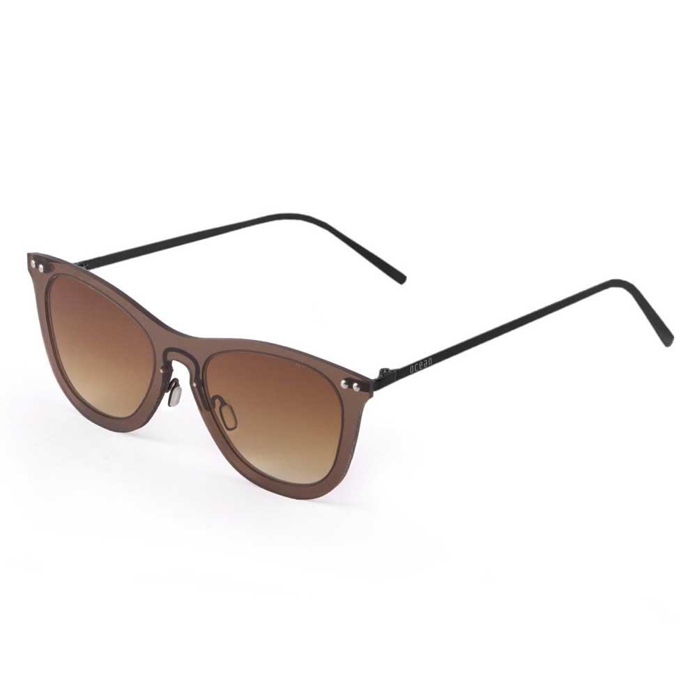 Купить Ocean sunglasses 23.14 поляризованные солнцезащитные очки Genova Transparent Gradient Brown Transparent Brown / Metal Black Temple/CAT2 7ft.ru в интернет магазине Семь Футов
