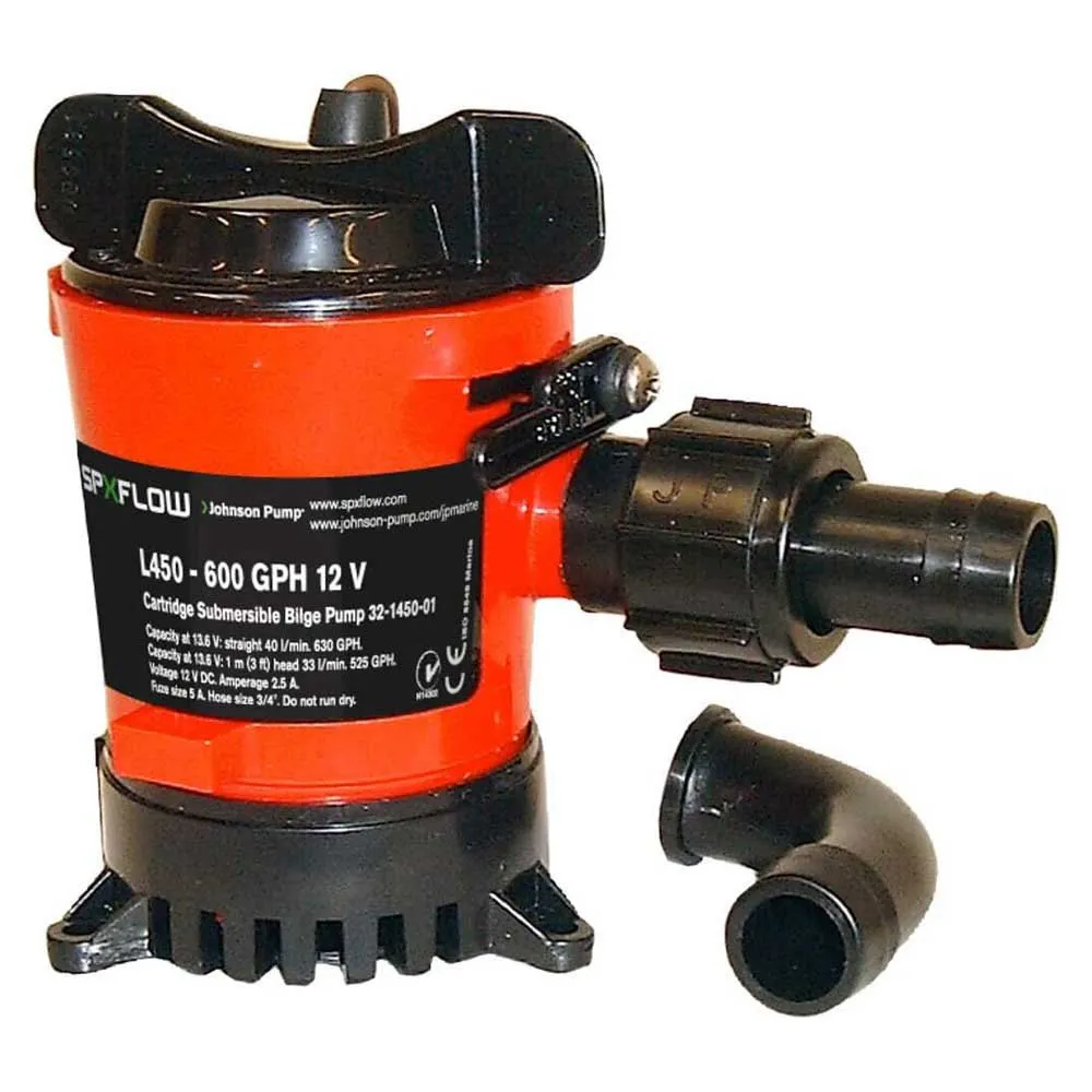 Купить Johnson pump 474491 750GPH 60L/min 12V Насос  Red / Black 7ft.ru в интернет магазине Семь Футов