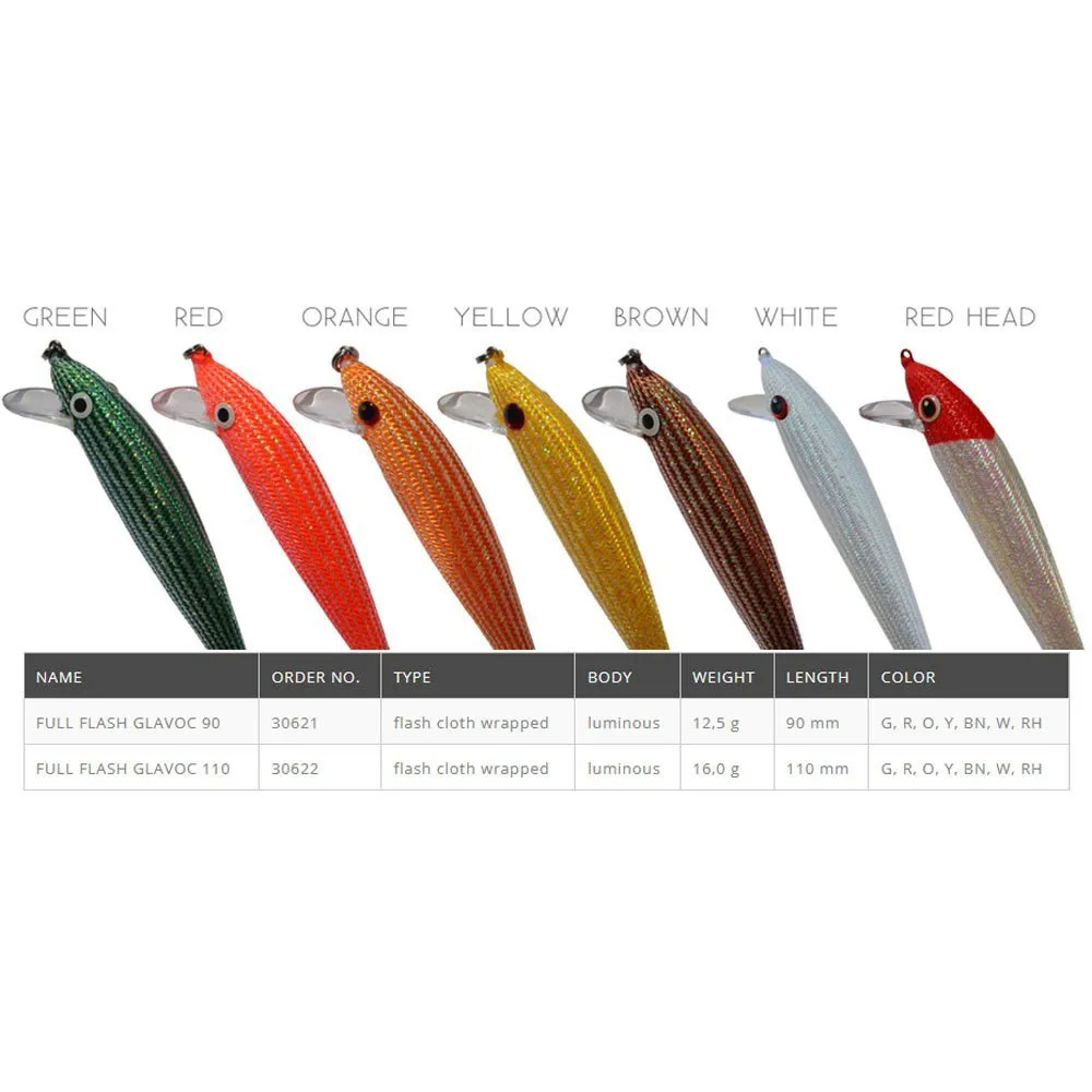 Купить DTD 30621 G-UNIT Кальмарница Full Flash Glavoc 12.5g 90 mm Green 7ft.ru в интернет магазине Семь Футов