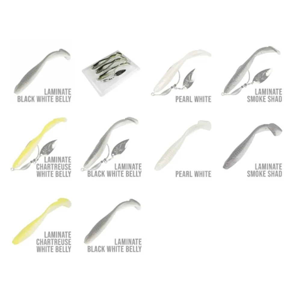 Купить Seaspin 06150 Мягкий приманка Beaver Tail Flash Hook 14.5g 95 mm Pearl White 7ft.ru в интернет магазине Семь Футов