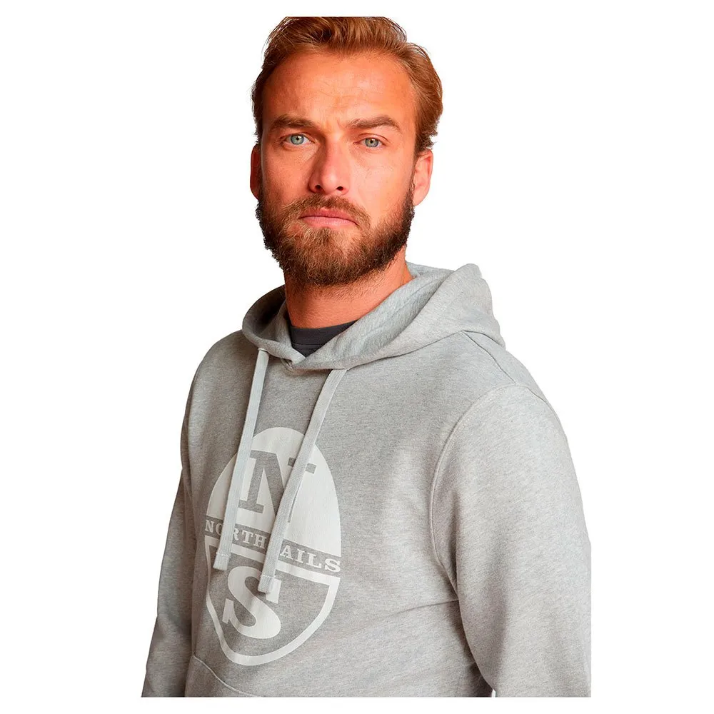 Купить North sails 691003-0926-4 Толстовка с капюшоном 691003 Graphic Серый Grey Melange L 7ft.ru в интернет магазине Семь Футов
