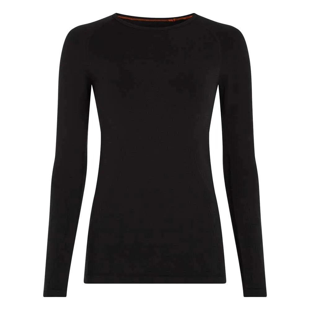 Купить Icebreaker 0a571g001/l Базовый слой с длинным рукавом Merino Blend 260 ZoneKnit™ Seamless Crewe Black 30x25x2 7ft.ru в интернет магазине Семь Футов
