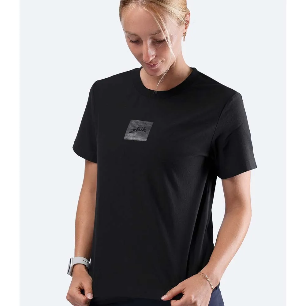 Купить Zhik tee-0735-w-blk-lll Футболка с коротким рукавом Carbon Black 30x20x5 7ft.ru в интернет магазине Семь Футов