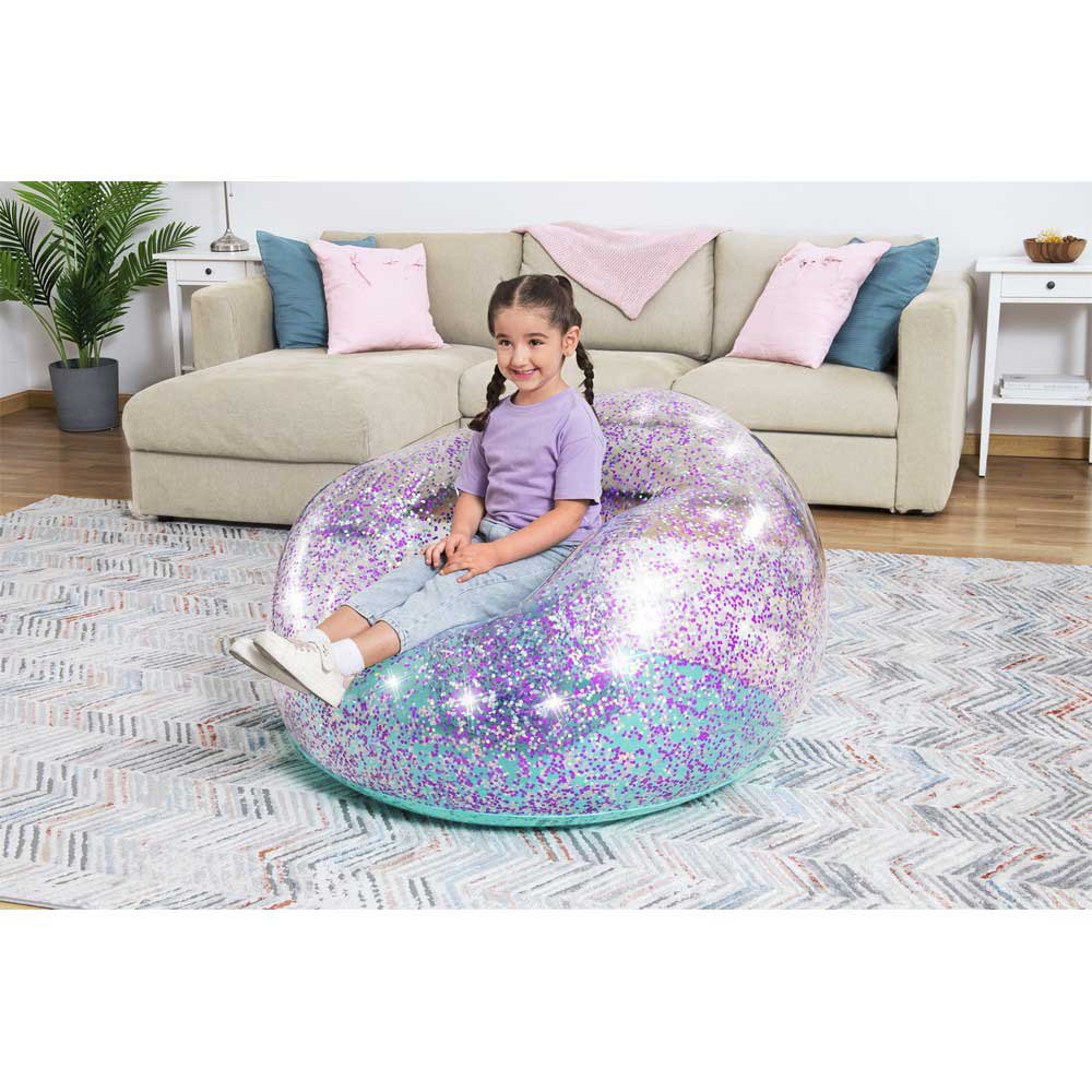 Купить Bestway 75115 младший воздушный стул Glitter Dream 114x112x66 cm Фиолетовый Multicolour 114x112x66 cm 7ft.ru в интернет магазине Семь Футов