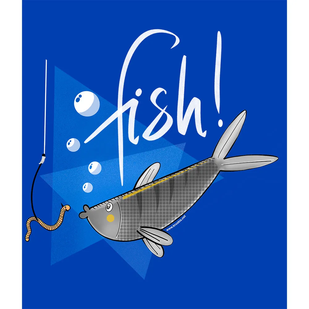 Купить Kruskis su1067040501k132 Толстовка с капюшоном Fish Royal Blue 30x25x10 XL 7ft.ru в интернет магазине Семь Футов