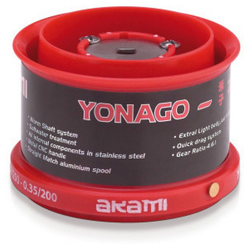 Купить Akami 044012 Yonago Катушка Для Серфинга Серый Black / Red 10000 7ft.ru в интернет магазине Семь Футов