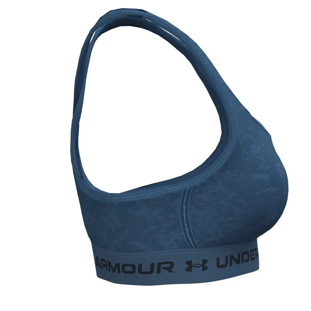 Купить Under armour 1361042-402-xxl Спортивный бюстгальтер средней поддержки Crossback Print Blue 15x15x5 2XL 7ft.ru в интернет магазине Семь Футов