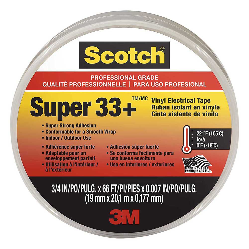 Купить 3M 71-06132 Scotch Super 33 PLUS 19 mm 60 m Электрические Лента Черный 7ft.ru в интернет магазине Семь Футов