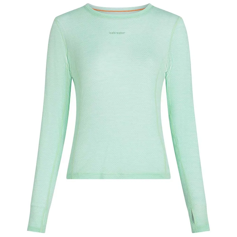 Купить Icebreaker 0a577k0a2/xs Базовый слой с длинным рукавом Merino Blend 75 Cool-Lite™ Featherlight™ Crewe Mint 30x25x2 7ft.ru в интернет магазине Семь Футов