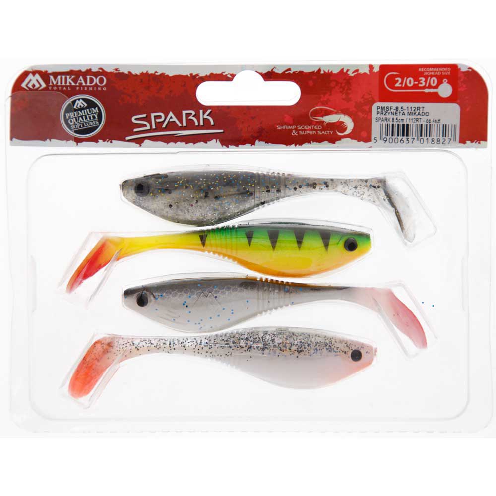 Купить Mikado PMSF-8.5-MIX Spark Мягкая приманка 85 mm  Multicolour 7ft.ru в интернет магазине Семь Футов