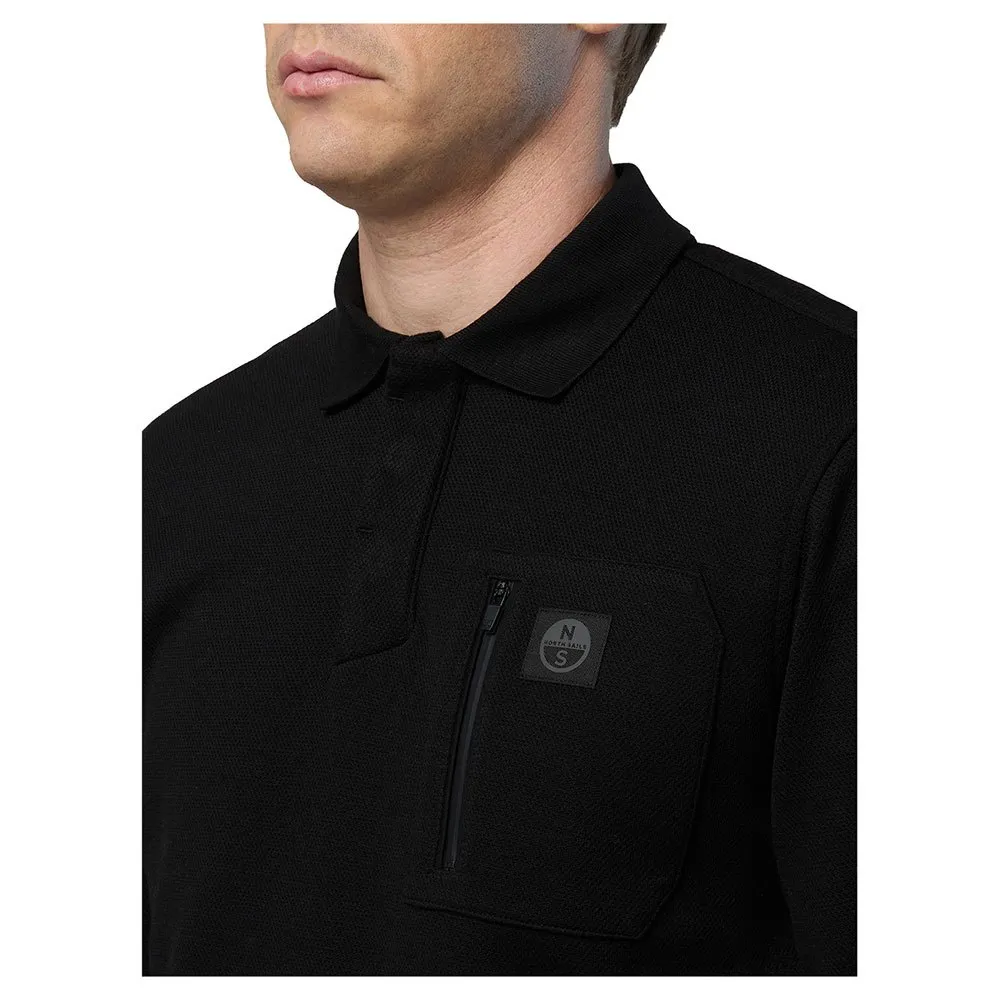 Купить North sails 692334-0999-M Поло с длинным рукавомным рукавом Logo Черный Black M 7ft.ru в интернет магазине Семь Футов