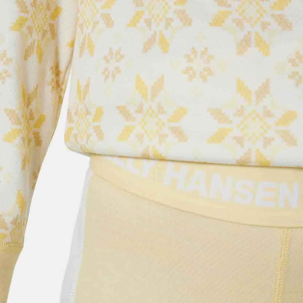 Купить Helly hansen 48179_367-152 Набор базовых слоев Graphic Lifa Merino Youth Yellow Cream 60x40x40 11-12 Years 7ft.ru в интернет магазине Семь Футов