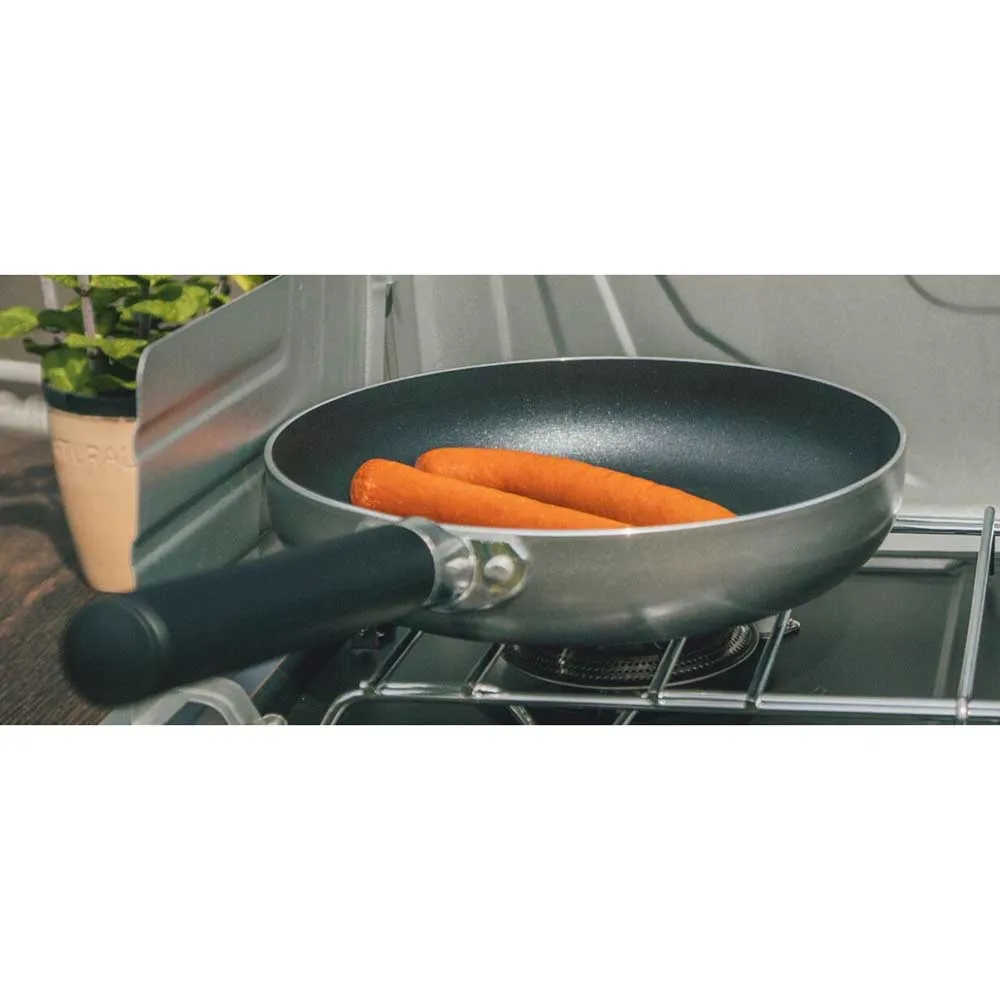 Купить Outwell 651282 сковорода Feast Ceramic 24 cm  Black / Silver 7ft.ru в интернет магазине Семь Футов