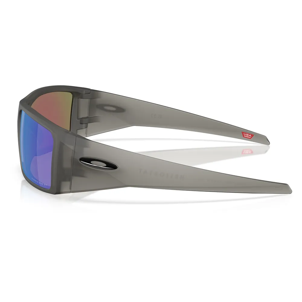 Купить Oakley OO9231-2461-61 поляризованные солнцезащитные очки Heliostat Бесцветный Matte Grey Smoke Prizm Sapphire Polar/CAT3 7ft.ru в интернет магазине Семь Футов