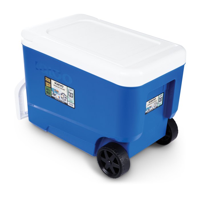 Купить Igloo coolers 34528 Wheelie Cool 38 36L Жесткий портативный холодильник на колесах Blue 7ft.ru в интернет магазине Семь Футов