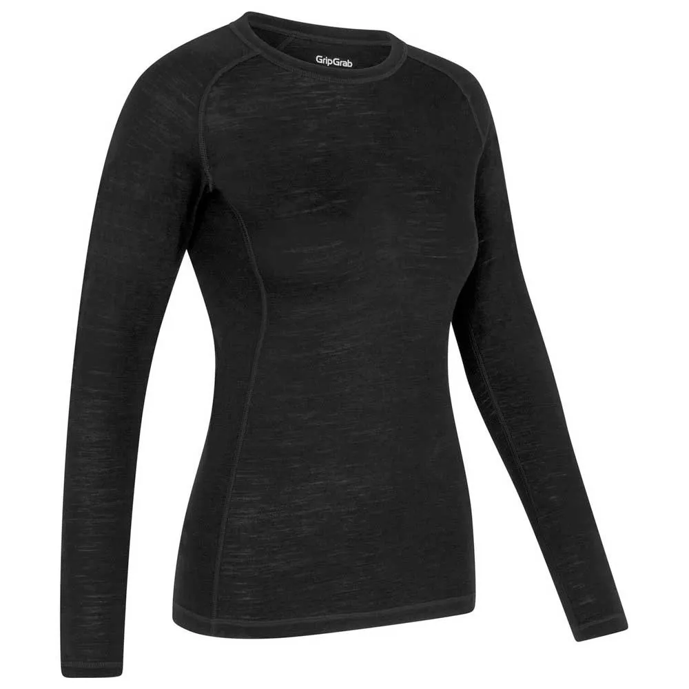 Купить GripGrab 605901634 Базовый слой с длинным рукавом Merino Blend Thermal Black 30x25x2 7ft.ru в интернет магазине Семь Футов